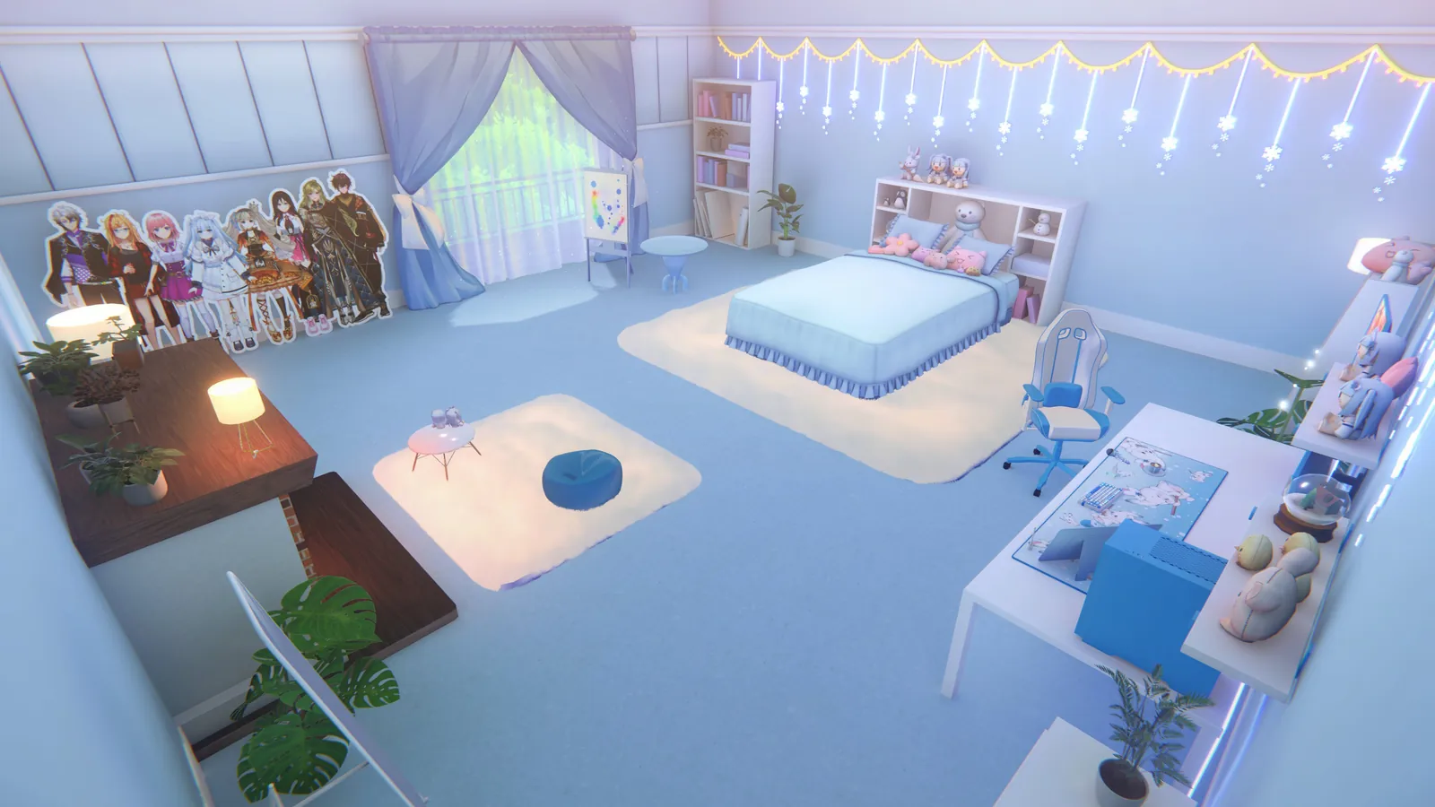 3D virtual room environment