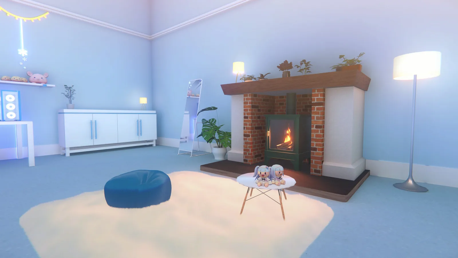 Virtual interior scene artwork